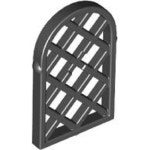 [레고부품] 레고 창문 Black Window 1 x 2 x 2 2/3 Pane Lattice Diamond with Rounded (레고 30046, 29170, 6173105) : 와우브릭