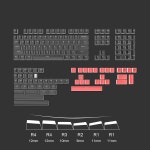 풀러가 있는 165 키 푸딩 키캡, PBT OEM 프로필 커스텀 더블 샷 백라이트, 61 87 104 108 84 100 98/96 키보드 : 행복사랑마켓1