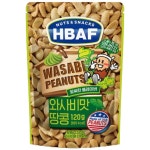 허피디 x 바프 와사비맛견과류 땅콩견과류 HBAF 와사비땅콩 3봉 120g : 허슬러pd