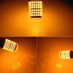 자동차 방향지시등 시그널램프1156 LED 전구 144smd Canbus 램프 역방향 지시등, BA15S P21W T20 개 : 에스브이 코리아