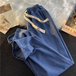 남자 통 청바지 세미 와이드 흑청 연청 남성 을 스모크 그레이 홍콩 스타일의 시크한 루즈 : 잇템직구몰