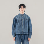 바이커자켓 남자 워싱 데님 청 진 자켓 : 하우스876