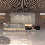 프론트 데스크 카운터 리셉션 미용실 인포메이션 호텔 회사 아크 맞춤형 석 출납원 당구장 : 잇템직구몰