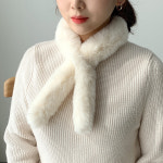 짧은머플러 숏 토끼털 목도리 쁘띠 밍크목도리 에코퍼 : 베리룸