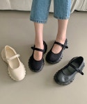 [모브딜라잇shoe] 버클 메리제인 통굽 플랫 스니커즈 (3color) g1408 : 모브딜라잇