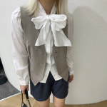 리본타이 스카프 왕리본 블라우스셔츠 하객룩 : 설세라