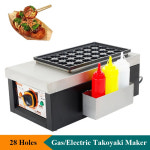 않는 볼 스낵 전기 와플 만드는 쿠커 기계 들러붙지 주방용 타코야끼 문어 메이커 타코야키 : 무닉.