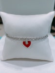 [스톤헨지] 실버 Luv-it 컬렉션 레드하트 팔찌 H0181 : 현대김포 스톤헨지
