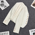 봄 가을 여성 자켓 블레이저    거리 친화적인 넥 양복 : 최저가 가격