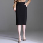 여자치마 스커트 가을 블랙 트임 오피스룩 하이웨스트 겨울 미디 박템3 : 박쌤공방03
