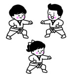 태권도 캐릭터 스티커 시트지 유도 검도 주짓수 합기도 : 포벨유