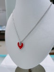 [스톤헨지] 실버  Luv-it 컬렉션 레드하트 목걸이 H0179 : 현대김포 스톤헨지