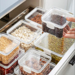 반려동물 주방 덕트 항아리 조직 보관함 플라스틱 음식 수납함 뚜껑 상자 용기 보관 : 포글로벌