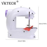 미니 재봉기 DIY 가정용 재봉틀 휴대용 야간 조명 발 페달 직선 핸드 테이블 2 스레드 전기 키트 : 엠엔제이03