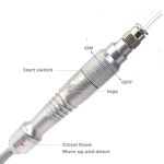 어 공구 부속 마이크로 플럭스 치퍼 공압 스크레이퍼 브레이크 스케일링 가스 삽 끌 펜슬 치과 의료 석고 캐스트 구강 의학 각인 : 엠엔제이03