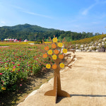 허니콤보드 조형물 나무 : 포토인테리어