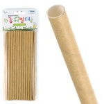 25개입 20cm 카페 종이빨대 롱 빨대 요구르트 : 프롬서호