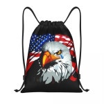 미국 국기 가방 기념품 대머리 독수리 남녀공용 휴대용 스포츠 체육관 훈련 보관 백팩 : 째니월드마켓