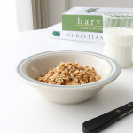 요거트볼 시리얼볼 스프그릇 블루라인플레이트 깊은접시17cm : 리빙 숨즈