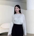 레이어드니트 루즈핏 울 캐시미어 라운드니트티 : 디올레