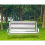 스테인리스 벤치 야외설치용 공원 둘레길 건물 앞 : 무늬박스