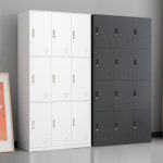 락커룸 관물대 락카장 철제 락커 탈의실 옷장 좁은 검은 색 사물함 캐비닛 미용사 사무실 : 잇템직구몰