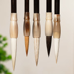 ZHANG XIAOFENG QI 삼키는 산과 강 연구 세트의 네 가지 보물 붓 펠트 벼루 : 더아이니