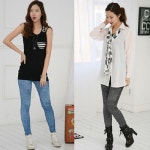 기본돌청 스판 청나염 레깅스 여성 여자 타이즈 : 망고 market