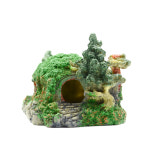 호빗 보호소 집 물고기와 새우 구멍 거미 도마뱀 소라게 파충류 상자 수조 수생 조경 장식 : 더아이니