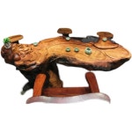 자단 뿌리 조각 티 테이블 단단한 나무 일체형 머리 차 바다 통 거실 : 더아이니