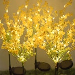 카페 야외꽃조명 태양광꽃조명 조경등 : 유원코리아