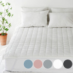 겨울 극세사 고정밴드 침대패드 매트리스 이불 패드 퀸 Q : 바숨