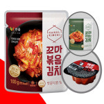 한울 볶은 김치 100gx10봉 볶음 꼬마 소포장 여행용 도시락 : 칼라텐