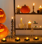 할로윈 데코 소품 거미호박 촛불 캠핑 카페 어두운 연출 가게 매장 인테리어 : 파티굿즈