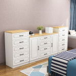 원목 거실 5단 서랍장 아일랜드 화장대 튼튼한 나무 침실 보관 캐비닛 환경 보호 이있는 : 청일마켓