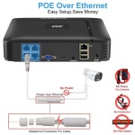 CCTV 홈캠 매장 가정용 현관 방범용 8CH 4MP 4K POE NVR 보안 카메라 시스템 키트, H.265 CCTV 모션 감지 스마트 얼굴 감지 컬러 나이트... 