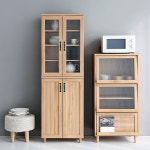 홈카페 수납장 원목 주방 그릇장식장 카페장 키큰 부엌선반장 서랍 팬트리장 : 코지마을