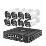 CCTV 홈캠 매장 가정용 현관 방범용 8CH 4MP 4K POE NVR 보안 카메라 시스템 키트, H.265 CCTV 모션 감지 스마트 얼굴 감지 컬러 나이트... 