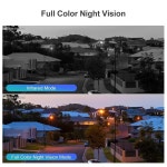 CCTV 홈캠 매장 가정용 현관 방범용 8K 야외 무선 와이파이 보안 카메라 10X 광학 줌 자동 추적 6K PTZ 4 렌즈 3 화면 IP 캠 방수 : 데2즈