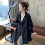 여성 봄가을 트렌치코트 롱점퍼 여자 가을자켓 하프코트 가을 바바리 출근 하객패션 데이트룩 : 트렌드팝