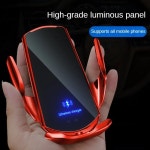 벤츠 스텐드 차량용 거치대 핸드폰 자동차 모바일 휴대폰 홀더 메르세데스 센서 무선 충전기 : 블러썸33