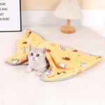 강아지 고양이 이불 담요 극세사 마약 대형 겨울 쿠션 켄넬 방석 옐로우토끼 S : 킁킁펫
