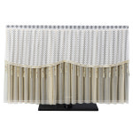 티비 가리개 TV 린넨 쉬폰 수납장 72인치 심플한 커버 방진 데스크탑 이형 곡선 패브릭 : 브리즈나인