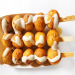 타코야끼 꼬치1 kg( 100 gX 10개) 문어볼 일본 간식 분식 가문어 타고야끼 : 산토나라