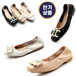 신알지[수제화]여성용 플랫슈즈 말랑 푹신한 가죽 쫄쫄이 구두단화 생고무 PRI-J0486 : 신알지