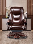 중역용 가죽 의자 서재 PC방 BJ 임원 보스 소 사무실 관리인 리프팅 회전 지 안락 집 : 브리즈나인