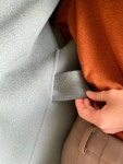 ING 핸드메이드 울코트 오버핏 루즈핏 체형커버 스트랩 하프기장 하프코트 아이엔지 : MI:U 미유