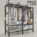 시스템 행거 비키니 옷장 이불장 철제 설치가 필요없는 가정용 침실 문형 심플한 집 천 튼 : 브리즈나인