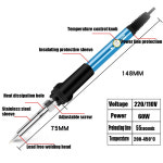 용접 공구 전기 납땜 인두 주석 가열 펜촉 수리 도구 온도 조절 가 EU US 60W 220V 110V : 엠엔제이03