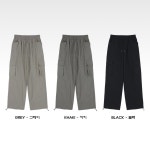 AT 멀티 카고팬츠 가을 남자 밴딩 카고바지 스트링 팬츠(3 Color) : 청조샵
